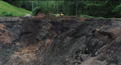 A pile of waste coal near Clinchco in Dickenson County. Photo courtesy of Frank Kilgore. 